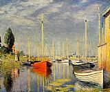 Argenteuil Paintings - Yachts at Argenteuil by Claude Monet